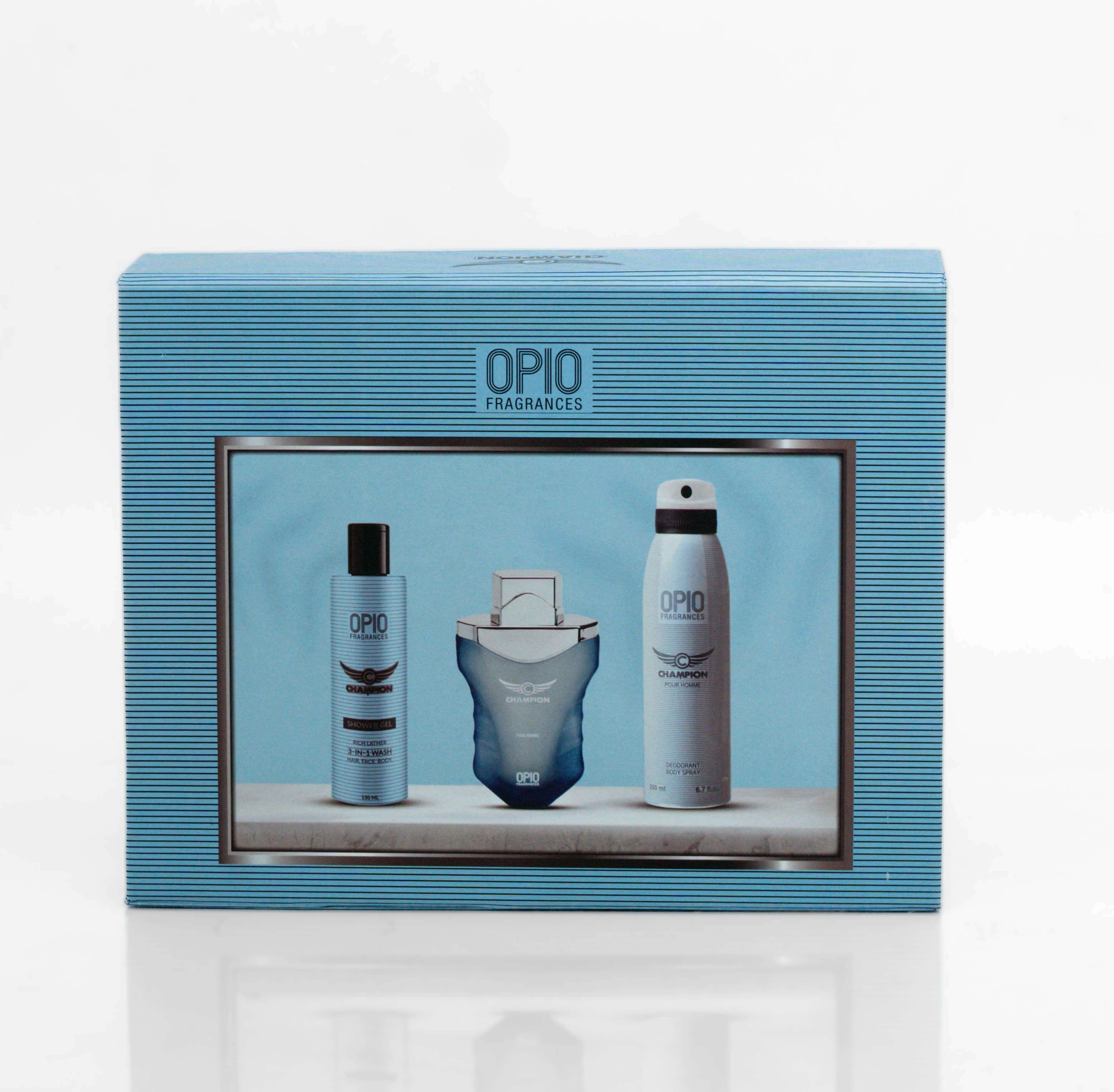 OPIO CHAMPION 3-in-1 GIFTSET FOR MEN - Scents Republic