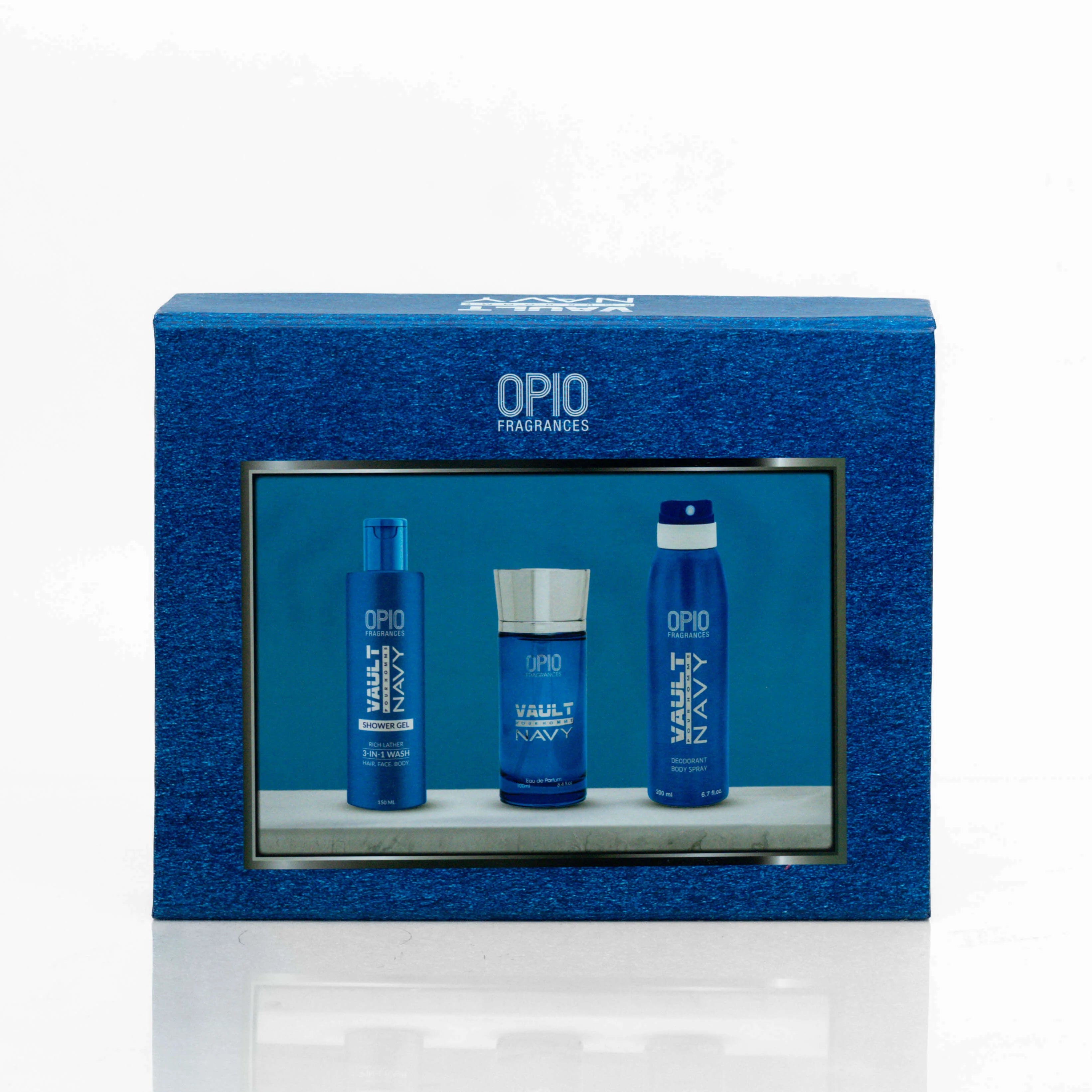 OPIO VAULT NAVY 3-in-1 GIFTSET FOR MEN - Scents Republic